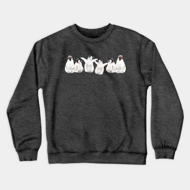 Penguin chicks Crewneck Sweatshirt by wanderinglaur